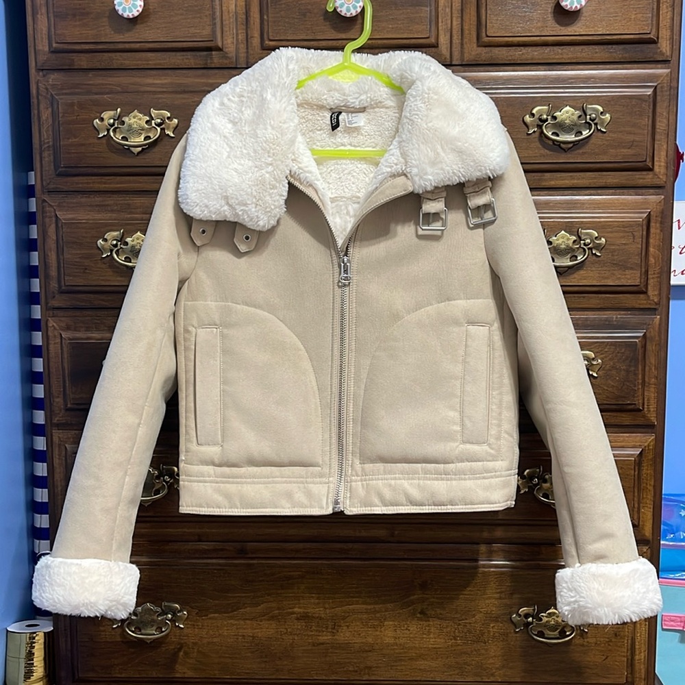 faux-suede jacket